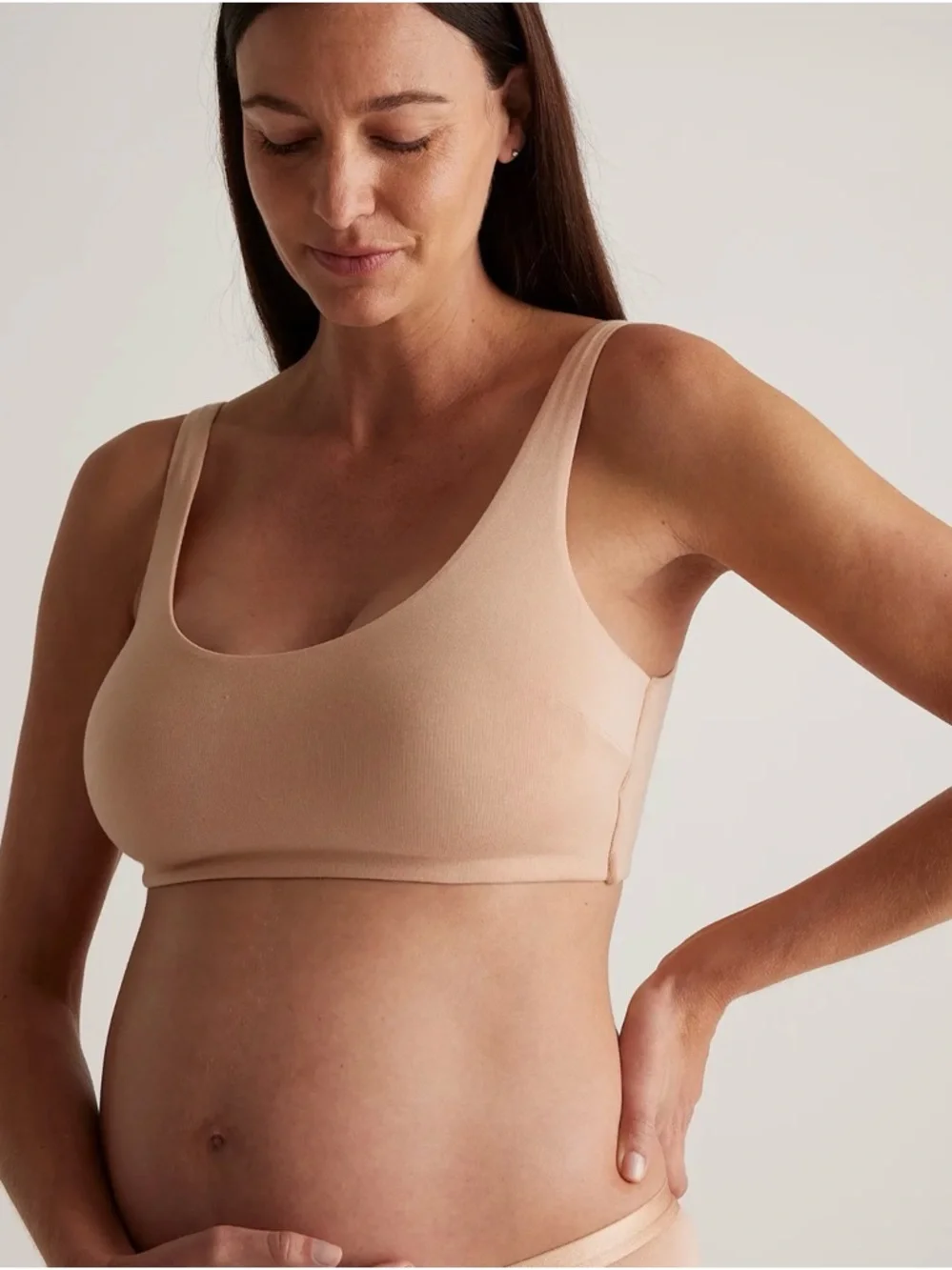 Quince Maternity and postpartum bralette 2 pk Size Large 461